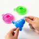 thumbnail image 5 of Portable Mini Funnel, Retractable Silicone Folding Funnel,Green, 5 of 5