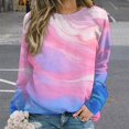 thumbnail image 2 of Colorful Marble Pattern Mom Sweatshirt For Women Long Sleeve Pullover, 2 of 7