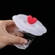 thumbnail image 4 of Tapa Silicona Respetuosa Con El Ambiente Al Y Sellada Con Forma Ciruelo Tapa Al Calor Respetuosa Con El Ambiente Con Forma Ciruelo (flor Ciruelo Transparente Pegamento Rojo Corazón Amor), 4 of 7