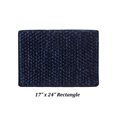 thumbnail image 4 of Better Trends 17" x 24" Bathroom Rugs Poly-Cotton Soft Water Absorbent Non Slip Bath Mat Machine Washable Rug (Navy) Alma Collection, 4 of 6