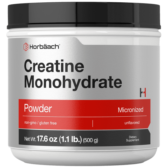 Creatine Monohydrate Powder | 1.1lb (17.6 oz) | Unflavored for Men and Women | by Horbäach