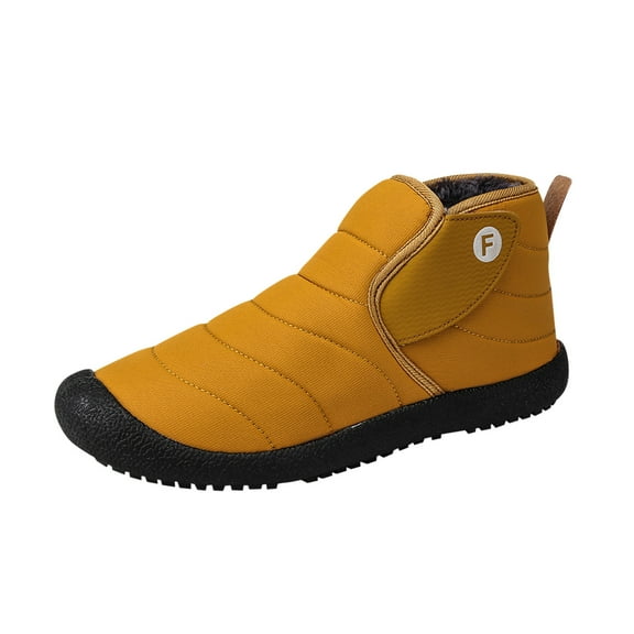 OAVQHLG3B Men And Women Couples Comfortable Flat Heel Casual Warm And Velvet Outdoor Snow Boots