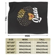 thumbnail image 3 of Kll Fleece Blanket Plush Throw Blanket Black Woman With Crown Character,Queen Girl,Soft Fuzzy Cozy Flannel Blanket For Couch Sofa Bed.(60"X50"), 3 of 9