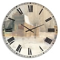 thumbnail image 1 of Designart 'Winter on the Farm house' Farmhouse wall clock, 1 of 2