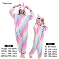 thumbnail image 3 of Kigurumi-Pijamas de unicornio para niñas, ropa de dormir de invierno con animales, Panda, cerdo, mono de Navidad, conjuntos de Pijamas para bebés, 3 of 4