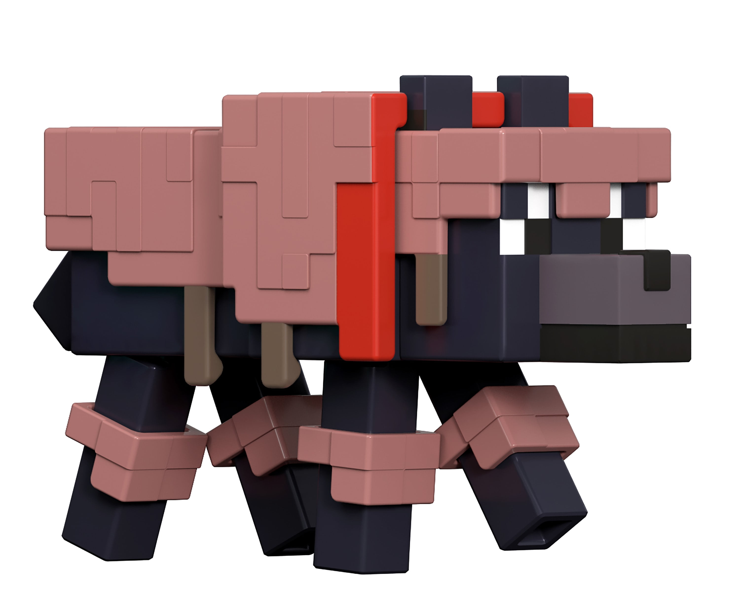 Minecraft Armored Wolf Action Figure & Accessories Set, 3.25-inch Scale Collectible Toy