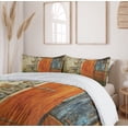 thumbnail image 6 of Ambesonne Rustic Duvet Cover Sets, Old French Wooden Door, 2-King, Orange Green, 6 of 7