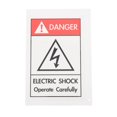 thumbnail image 1 of 1pc Equipment Electric Shocks Sign Sticker Electric Shocks Caution Label Sticker, 1 of 6