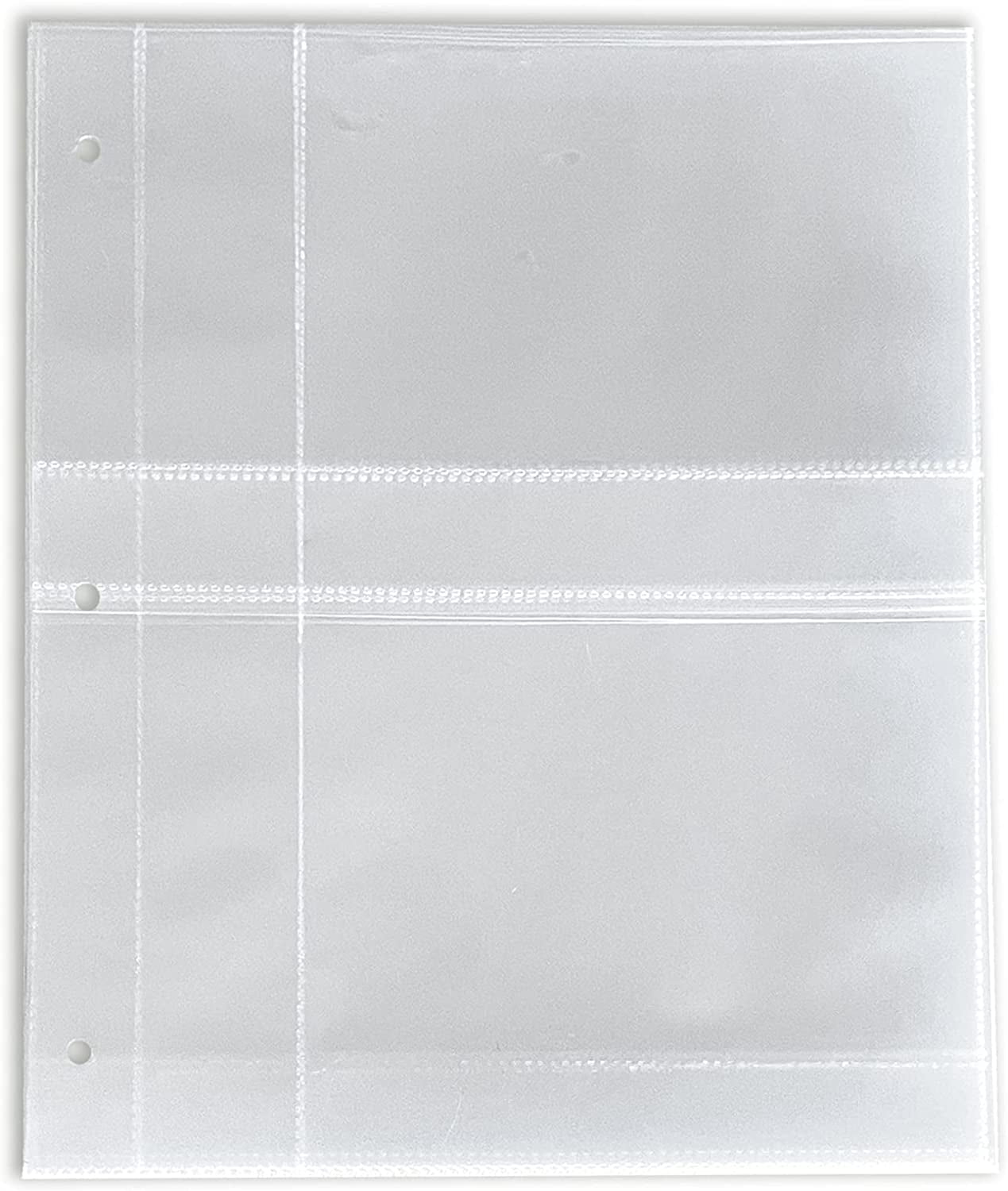 Recipe Card Plastic Sleeve Protector Pages for 3 ring binders from