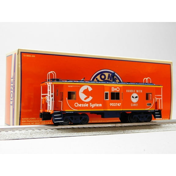 LIONEL CHESSIE BAY WINDOW CABOOSE #903747 O GAUGE TRAIN CAR 2526710