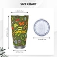 thumbnail image 4 of Lsque Camping 1 Pattern 20oz Car Cup with Lid and Straw, Insulated Coffee Cup with Straw Topper, Spill Proof Travel Coffee Mug, Stainless Steel Tumble-Without Straw, 4 of 8
