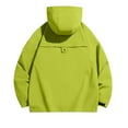 thumbnail image 4 of WTOBBY Men's Outdoor Waterproof Windbreaker Jacket with Pit Zips Ventilation, Packable Design for Hiking Travel, Moisture-Wicking Quick-Dry Fabric,Fluorescent Green S, 4 of 4