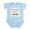 Sky Blue, variant on CafePress - I'm With Him Reverse Infant Creeper - Baby Light Bodysuit, Size Newborn - 24 Months