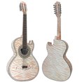 thumbnail image 2 of D'Luca Paracho Bajo Quinto Acoustic-Electric Tiger White, 2 of 5