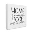 thumbnail image 3 of Stupell Poop Most Comfortably Funny Bathroom Typography Painting Gallery Wrapped Canvas Print Wall Art, 3 of 7