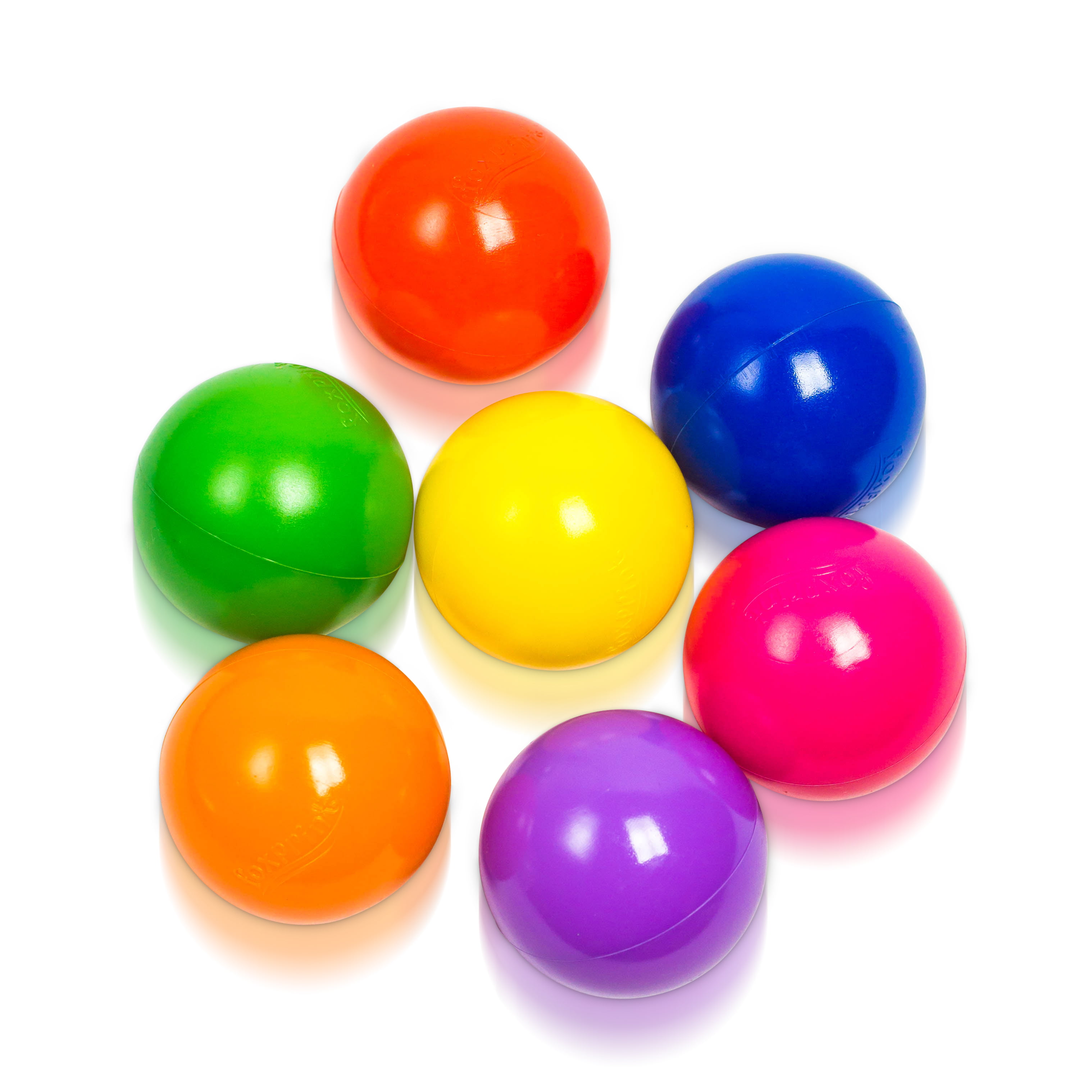 Children's Plastic Play Balls for Ball Pits Pool Bouncy Castle Various Colours 