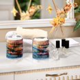 thumbnail image 7 of 2 Pack Qtip Holder Dispenser Lotus Flower Leaf Clear Plastic Storage Apothecary Jars for Cotton Swabs Balls Pads Floss, 7 of 7
