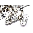 thumbnail image 3 of Auear Percha de metal con forma de ojo de cerradura, marco de fotos, espejo, gabinete, sujetadores para colgar, herrajes para pared empotrada con tornillos de montaje (paquete de 20 plateados), 3 of 5