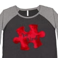 thumbnail image 4 of Inktastic Autism Awareness Be Kind Red Puzzle Piece Women's Plus Size T-Shirt, 4 of 5