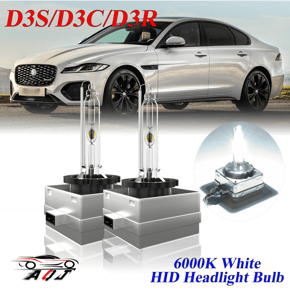 For JAGUAR XF 2012-2024 D3S HID Headlight High/Low Beam 6000K Crystal White Xenon Bulbs Set 2
