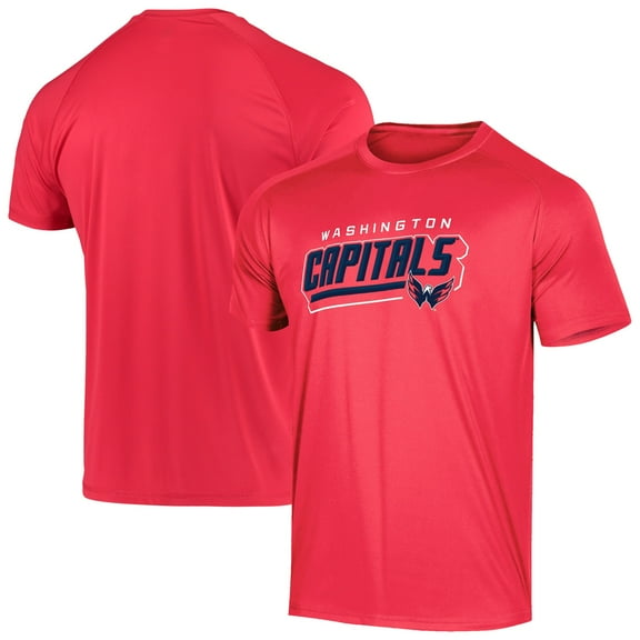 Men's Red Washington Capitals Impact Raglan T-Shirt