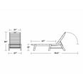 thumbnail image 2 of POLYWOOD Nautical Armless Chaise, 2 of 4