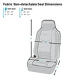 thumbnail image 5 of FH Group Flat Cloth Car Seat Cover, Universal Gray Front Set Seat Covers with Air Freshener, 5 of 6