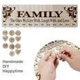 thumbnail image 3 of GRNSHTS Creative pendant Family Birthday Board DIY Wooden Calendar Wall Hanging Birthday Reminder Plaque with 100 wooden tags(Family Style), 3 of 8