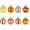 As shown, variant on Thanksgiving Decorations, Christmas Hanging Balls, Set Of 24 Orange Plastic Ornaments for Wreaths Garlands Table Centerpieces, 3Cm Durable Lightweight Festive Holiday Decor