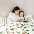 thumbnail image 5 of Castle Fairy Love Heart Print 3 Pieces Queen Comforter Set for Kids Teens Adults,Green Tree Leaves Ultra Soft Bedding Sets,Happy Valentine's Day Bedding Comforter Set Breathable,Luxury Bedroom Decor, 5 of 8