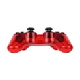 thumbnail image 4 of RetroFam 2 Pack Wireless Controller compatible for Playstation PS3 Console, Transparent Red, 4 of 5