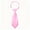 Pink, variant on Women's Short Pre-Tied Adjustable Necktie, Solid Color Tie for School Cosplay Office Daily Uniforms