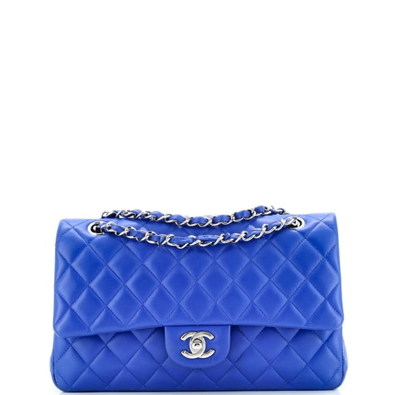 Pre-Owned Classic Double Flap Bag Quilted Lambskin Medium By Rebag