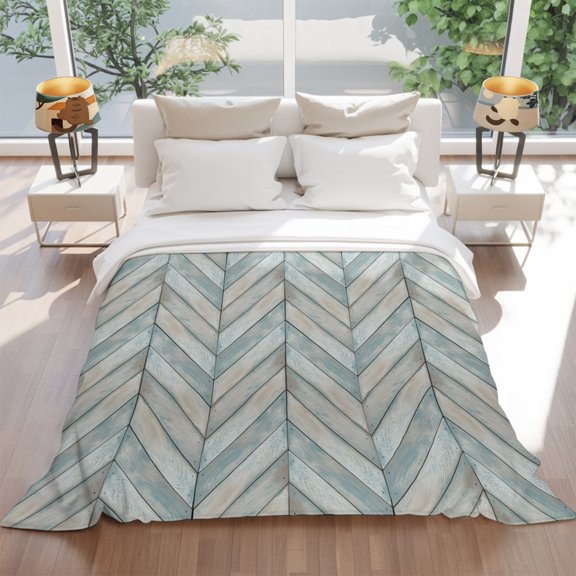 Flannel Fleece Throw Blankets Abstract Farm Woodcuts Throws Blankets, Geometric Striped Lightweight Soft Warm Blanket for Couch Sofa Bed Living Room All Season Use, 60x80in
