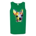 thumbnail image 2 of Wild Bobby Dean Russo Colorful Chihuahua Dog Lover Men Graphic Tank Top, Kelly, X-Large, 2 of 5