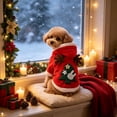 thumbnail image 7 of Christmas Pet Costume for Small Medium Dogs and Cats, Holiday Hoodie Outfit with 3D Print, Adjustable Drawstring, Stretch Fabric Party Dress Up, Multiple Sizes, Easy On and Off, 7 of 7