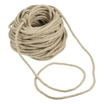 Unique Bargains Cat Natural Sisal Rope for Scratching Post Tree Replacement Sisal Rope for Repairing  6mm Diameter 98ft