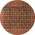 thumbnail image 1 of Ahgly Company Indoor Round Persian Brown Traditional Area Rugs, 7' Round, 1 of 4