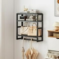 thumbnail image 7 of Bamworld Bathroom Storage Shelves  Black 3-Tier Floating Bathroom Shelves, 7 of 7