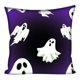 thumbnail image 1 of Funda de almohada decorativa de Halloween de 18 x 18 pulgadas con cremallera oculta A, 1 of 8