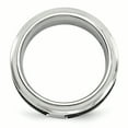thumbnail image 2 of Edward Mirell Acier Inoxydable et Câble Ti Noir 10,75 mm Bande Taille 9,5, 2 of 4