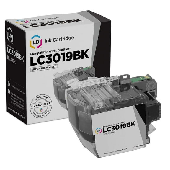 LD Products Compatible Replacement Brother LC3019 / LC3019BK Super High Yield Black Ink Cartridge