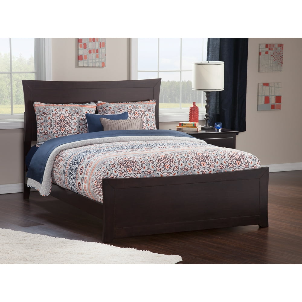 Metro Traditional Bed with Matching Foot Board, Multiple Colors and