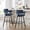 30 in Blue, variant on Hausfame 24" Swivel Counter Height Bar Stools, Linen Upholstered Full Back & Durable Metal Footrest, Blue, Set of 2