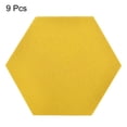 thumbnail image 3 of Uxcell Felt Coasters, Hexagonal Absorbent Pad Coaster for Drink Cup Pot Bowl Vase, Yellow 9 Pack, 3 of 5
