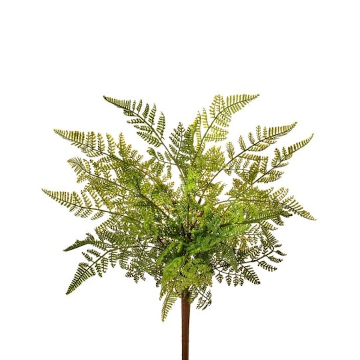 Real Touch Green Leather Leaf Fern Bush Faux Plants And Trees