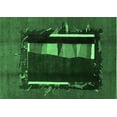 thumbnail image 1 of Ahgly Company Indoor Rectangle Abstract Emerald Green Modern Area Rugs, 7' x 9', 1 of 4