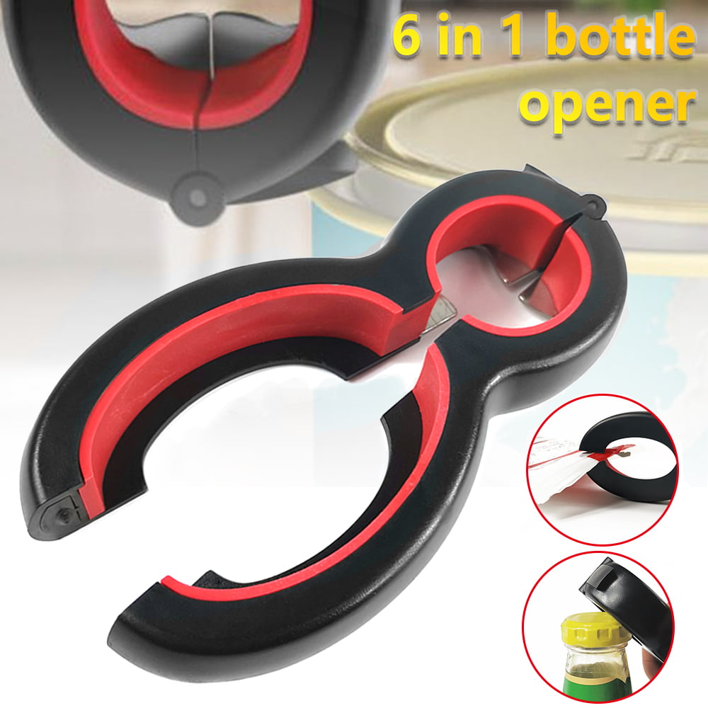 6 in 1 Multifunction Bottle Soda Can Jelly Jar Opener Twist Off Remover Tools 