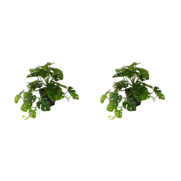 Yuarrent Plantas artificiales hoja planta falsa goma suave boda sala de estar hogar jardín paisaje Fondo inauguración de la casa regalo Type1 NO1