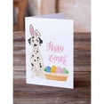 thumbnail image 2 of Dalmatian Easter Greeting Cards and Envelopes Pack of 8 7 in x 5 in, 2 of 3